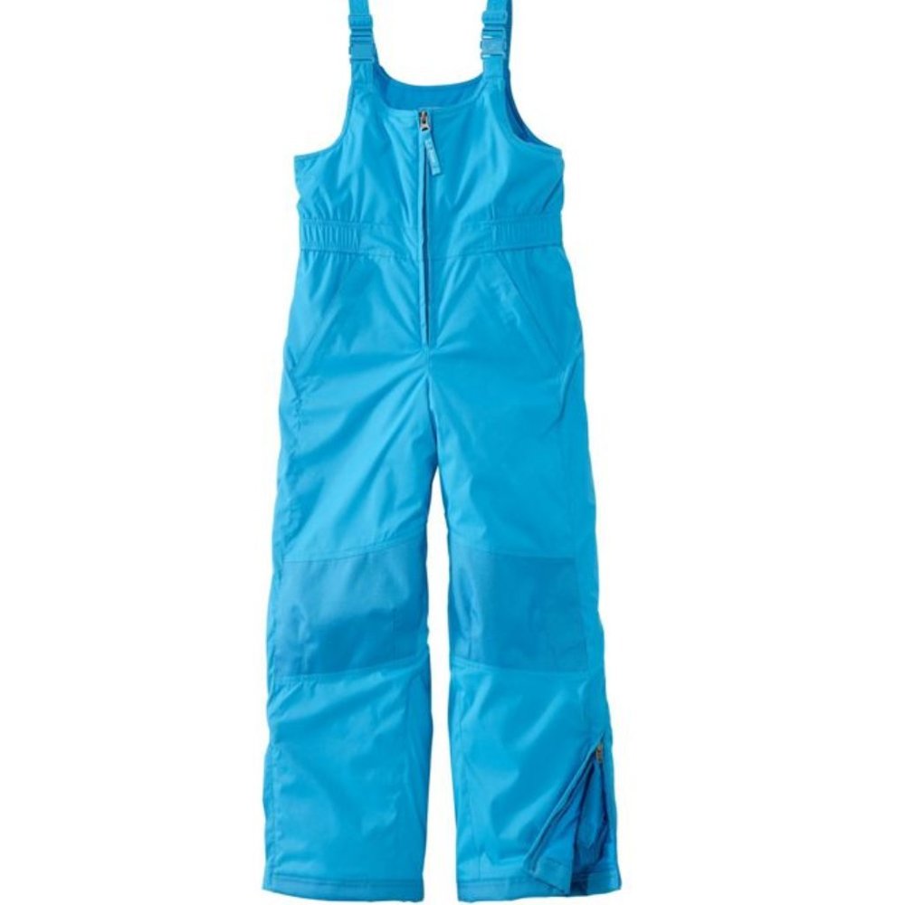 LL Bean Kids' Cold Buster Snow Bibs in size 4